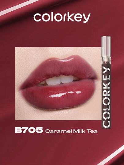 COLORKEY Serie de brillo labial aéreo de 1,7 g, brillo líquido, espejo, brillo labial, brillante, acuoso, de larga duración, para principiantes, para mujer, para uso diario, regalo para mujer, madre, esposa, hermana, adolescente, amiga, para fiesta, para viaje, fiesta, playa, viaje, vacaciones, campamento, al aire libre, maquillaje