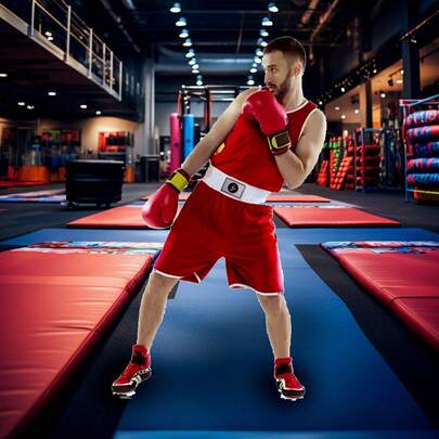 Conjunto Profesional de Boxeo Short Y Playera Premium Oka Oficial Para Torneos