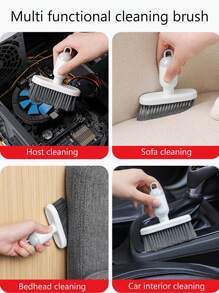 1pc Multifunctional Computer Cleaning Brush Soft Brush Keyboard Cleaning, Corner Gap Dust Collector Gap Cleaning Brush, Suitable For Windows, Small Corners, Beds, Sofas