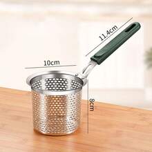 304 Stainless Steel Strainer Skimmer Ladle For Hot Pot, Noodles, Boiling, Kitchen Cooking - Multicolor - View 5