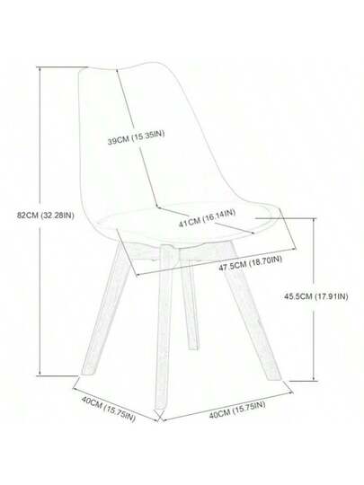 Set Of EGGREE Dining Chairs, Kitchen Chairs Wooden Legs, PU Leather Upholstered Office Moderne Gelato Groen view 3