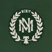 Mitchell & Ness 2024 Felpa unisex con girocollo / Pullover, felpa con cappuccio a maglia MNRQAWTOHD035-GRN