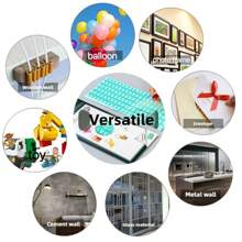 1 pieza Plastilina sin residuos Faber-Castell, masilla adhesiva segura para paredes (azul y blanco), cinta adhesiva que no daña. Ideal para decoración del hogar sin daños, colgar cuadros y organización del hogar