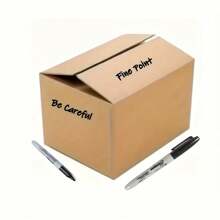 1 marker negru cu vârf fin, impermeabil și permanent, 1 mm - Ideal pentru rechizite școlare, birou și ambalare cadouri | Design elegant cu etichetă "neagră" - Cadouri pentru petreceri în campus, rechizite școlare