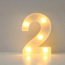 1pc DIY Illuminated Letter Light, 26 Letters And 10 Numbers Options, Suitable For Children Room, Nursery, Birthday, Holiday Decor, Girl's Room Decor, Home Decor, Engagement Party, Wedding, Birthday Party, Christmas Light, Home Bar Decor