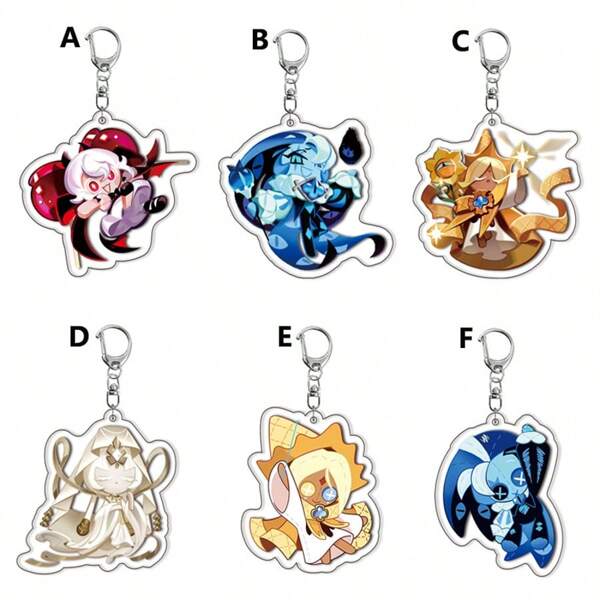 Leuke Game Running Cookies Sleutelhangers Voor Accessoires Tas Shadow Milk Pure Vanilla Cookie Sleutelhangers Sieraden Fans Cadeaus Y2K
