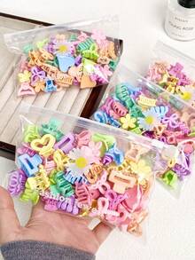 50 piezas/bolsa, diversos estilos de pinzas de pelo pequeñas (2,3-2,7 cm) aleatorias en empaque de margarita - Pinzas de pelo sólido elegantes y lindas de color caramelo para uso diario de las damas, pinzas de pelo pequeñas elegantes de color caramelo para el cabello, clips para el cabello (colores y estilos aleatorios) - Multicolor - Ver 7