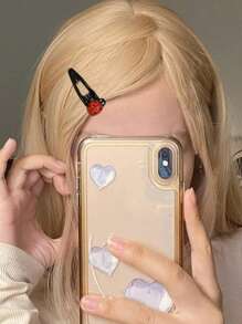 4 Pezzi Fermagli per capelli a forma di coccinella, Barrette per capelli rosse antiscivolo, Fermagli per capelli a forma di animali per ragazze e donne, Accessori per capelli, Fermagli per capelli a forma di insetto per il ritorno a scuola, Accessori per capelli per decorazione, Mollette, Articoli scolastici