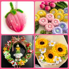 201pcs Pipe Cleaner Craft Set, Includes 200pcs Pipe Cleaners And 1pc Glue Stick, Bulk Pipe Cleaners Craft Supplies For DIY Art & Creative Crafts Decoration - 彩色 - 查看 11