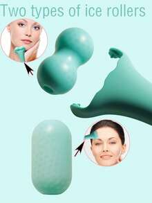 Facial Massage Ice Roller With Two Ends, Suitable For Different Areas Massage On Face & Body, Large Roller For Longer Cooling Duration, Face Lifting, Wrinkle & Dark Circle Reduction, Great Gift For Family, Mother's Day, Christmas, Halloween,Beauty,Skin Care Products,Spa,Self Care,Skin Care Tools,Face Care,Esthetician Supplies,Massage,Face Massage Tool,Face Roller - Multicolor - View 7