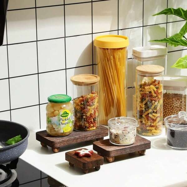 Wood Riser Tray For Kitchen Sink, Wood Pedestal For Kitchen Counter Sink Stand, Wooden Display Shelf, Stackable Storage Holder For Photo Albums, Decorative Rustic Bathroom Dishes Plant Bottles Candles Display Rack, Wooden Desk Aromatherapy Bottle Base, Toilet Tank Tray, Soap Stand, Home Counter Table Decor