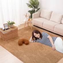 Rug, Washable, All Season, Room Mat, Small, Play Mat, Nordic, Anti-Mite, Non-Slip, Washable Rug, Compatible With Hot Carpet, Compatible With Floor Heating, Summer, Winter, Mat, Rug Mat, Carpet, Rug Carpet, Flannel, Washable, Carpet, Living Room - Beige - View 9