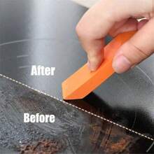 2 Piezas/1 pieza Eliminador de sarro y óxido milagroso - Goma de borrar premium para baño, vidrio, ollas de cocina, limpieza doméstica segura y sencilla