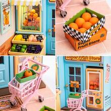 Robotime Rolife Miniature House With LED Lights - DIY Dollhouse Model Kit For Adults And Teens, Cute Mini House Kit, Creative Gift For Women - Daily VC Fruit Store - View 6
