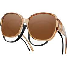 1pc New Stylish Clip-On Fashion Glasses For Prescription Glasses, Women Anti-Glare Driving Eyewear For Summer Beach Vacation,Outdoor,Travel Shades Casual Style Oversized Square Frame For Going Out Outfit,Back To School