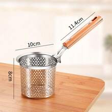304 Stainless Steel Strainer Skimmer Ladle For Hot Pot, Noodles, Boiling, Kitchen Cooking - Multicolor - View 4