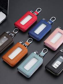 1pc Business Portable Small Key Bag For Men, General Motors Sensor Storage Bag, Large Capacity Small Waist Hanging Women's Storage For Women Wallet Mini Wallet Purse Wallet - Multicolor - View 10