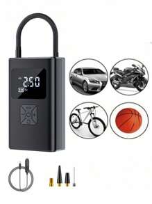 Compressor de ar portátil para encher pneus - Bomba de ar para pneus de carro Inflador de pneus portátil 4 vezes mais rápido, inflador de pneus inteligente para carro, motocicleta, bicicleta, bola com manômetro