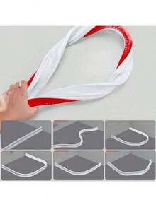 多功能固体浴室挡水条剂，无需钻孔，无味，可弯曲不变形，配有背胶，适用于厨房台面、洗脸盆、浴室隔断、淋浴房、家用厨房用品及浴室配件，挡水条家居浴室装饰秋季装饰返校 - 彩色 - 查看 8