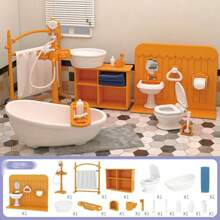 1 pieza Conjunto de accesorios miniatura para casa de muñecas, escena micro de cocina simulada con diseño de koala