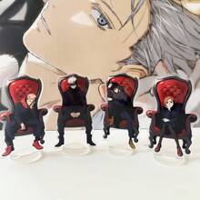 Jujutsu Kaisen 1pc/Set Anime Peripheral Jujutsu Kaisen Acrylic Stand, Gojo Satoru Decorative Creative Display, Itadori Yuji Desktop Card Holder, Fushiguro Megumi, Room Decor, Bedroom Decor, Holiday Gift Back To School
