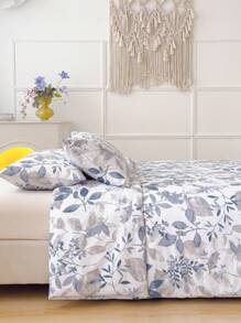 Juego de funda de edredón de microfibra suave con patrones florales - Mejor juego de ropa de cama de 2/3 piezas para edredón/edredón - Incluye 1 funda de edredón y 1/2 fundas de almohada - Económico y de alta calidad para cama individual, matrimonial, queen y king