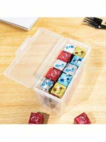 1pc Transparent Food Storage Box, Cheese Container, Refrigerator Onion Garlic Fruit Preservation Box, Flip-Top Butter Compartment Box, Kitchen Organizing Tool