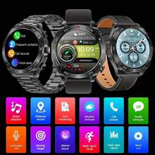 GUHUAVMI 2-In-1 Smart Watch And Earphones, Unisex, Business Appearance, Smooth Metal Design, 1.52" High-Definition Screen, 400mAh Large Battery, Wireless Calling (Answering/Dialing), Built-In Earphones, Fitness Tracker, Smart Watch, Waterproof, Comfortable Wear, Compatible With Android And IOS