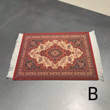 Coffee Mat Arabic Style Absorbent Insulated Coaster Coffee Or Tea Coaster Table Mat Heat Resistant Drying Non-Slip Coffee Coaster Suitable For Coffee Machine, Coffee Pot, Coffee Accessories 1 Piece