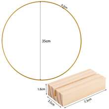 Lingkaran Logam untuk Bunga Ukuran 10-40cm, Bingkai DIY Karangan Bunga, Hiasan Gantung, Perlengkapan Dekorasi Pesta Pernikahan Musim Semi - MultiWarna - View 21
