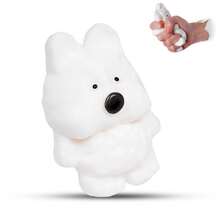 Wihte Dog Taba Squishy Stress Relief Squishy Toy - White - View 4