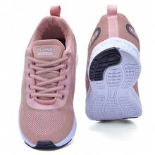 Tênis Feminino Casual Academia Caminhada Corrida Confortável Leve - NUDE - Visão 3