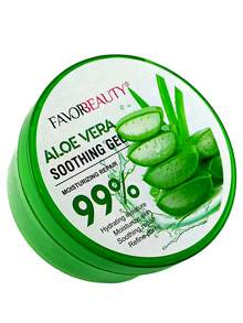 Set de 6 geles hidratantes áloe vera rostro y Body 300ml tratamiento suavidad antinflamatorio calmante hidratación profunda frescura reparación piel - Verde - Ver 3