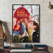 1 pieza Pintura en lienzo del cartel de la película "La eterna luminosidad de una mente sin recuerdos", decoración moderna para la pared del hogar, sala de estar, dormitorio o bar, sin marco