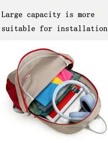 1 Stück Campus Rucksack, leichter faltbarer Outdoor-Sport Rucksack, für Schulmaterial, Rückkehr zur Schule Schulrucksack - Verschiedenfarbig - Übersicht 4