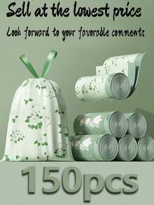 200pcs Small Trash Bag No Tear Cord 1.1mil Thick - 200pcs Small Trash Bag Worm Scent For Bathroom Kitchen Toilet Home Office And Bedroom, Convenient Design ] This Drawstring Trash Bag Features An Accessible Drawstring Seal That Keeps The Trash Basket Lining In Place And Is Easy To Tie And Discard. These Bags Can Be Used Indoors (Office, Kitchen, Living Room, Bedroom, Bathroom, Etc.) For Outdoor Applications (Dog Waste, Car Waste, Etc.). - Multicolor - View 11