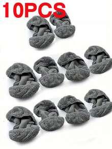 1/5/10/20件套可重复使用绿色拖把替换垫，平板拖把布，可水洗替换拖把布，高吸尘率和吸水性，干湿两用，易于清洁，清洁