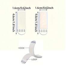10/30/50/80 piezas de tiras para colgar cuadros de gran resistencia - Ganchos adhesivos sin perforar para paredes de yeso, ideales para fotos y decoración navideña, kit de montaje en pared de fácil instalación, marcos desmontables de poliamida de doble cara, sujetadores impermeables y sin clavos para decoración del hogar