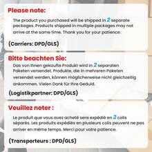 Dressing Table With LED Mirror, 2 Drawers And Flexible Cabinet, Stable, White - 白色 - 查看 5