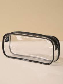 5-częściowy wodoodporny piórnik dla ucznia, gruba saszetka z PVC z zamkiem błyskawicznym, minimalistyczny pokrowiec z PVC na długopisy, przezroczysta plastikowa torba do przechowywania, wielofunkcyjna składana przezroczysta torba do przechowywania, torba do przechowywania artykułów papierniczych, torba na długopisy, torba do przechowywania kabli danych, torba do przechowywania biżuterii, przezroczysta torba na długopisy na egzaminy, przezroczysta torba z PVC do przechowywania pędzli kosmetycznych, łatwa w użyciu