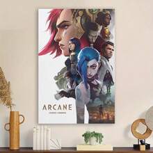 Framed League Arcane LOL Game Of Legends Poster Canvas Art Poster And Wall Art Picture Print Modern Family Bedroom Decor Posters (30x45cm) - Framed - View 2