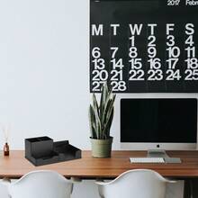 Desk Organizer Pen Pencil Storage Box Office 5 Multipurpose Compartments - RF2 NEGRO - Ver 2