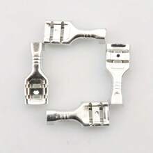 100pcs 6.3mm Female Spade Auto Connector Crimp Terminals - Copper