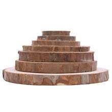 1-10pcs 3-12cm Thick Natural Pine Round Unfinished Wood Slices Circles With Tree Bark Log Discs DIY Crafts Wedding Party Painting - Multicolor - View 5
