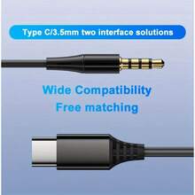 TekaGene 兼容耳塞 HiFi 环绕声带麦克风 USB Type C 3.5 毫米有线耳机兼容 Galaxy S24 S23 15 Pro Max - 彩色 - 查看 4