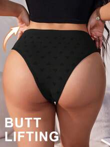 3PCS Casual Plus Size Multi-Color Mid Waist Heart Print Women Butt Lifting Tummy Control Shapewear Shorts Flat Belly Sheath Slimming Pants Underwear Shorts - Multicolor - View 3