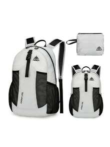 1 Stück Campus Rucksack, leichter faltbarer Outdoor-Sport Rucksack, für Schulmaterial, Rückkehr zur Schule Schulrucksack - Verschiedenfarbig - Übersicht 17