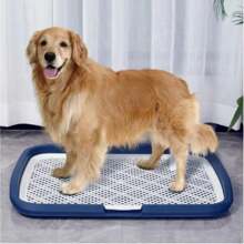 Neu Hundetoilette extra groß Anti-Spritz mit Säule Spülbares flaches Hundeurinal