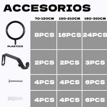 Curtain Window Rods - Black and Gold - View 5