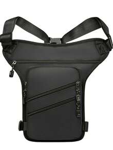 Leg Bag Fanny Pack One Shoulder Satchel Chest Bag Men's And Women's Small Backpack Outdoor Sports Running Riding Mini Phone Bag, Thigh Bag, Camping, Easter, Camping - Black - View 5